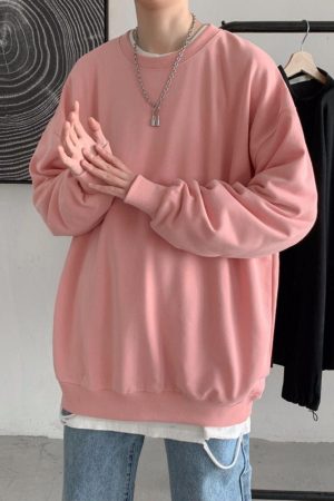 Quick Outfits, Modest Fashion Outfits Ideas Soft Boy Basic Oversized Sweatshirt