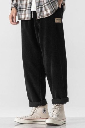 Quick Outfits, Modest Fashion Outfits Ideas Soft Boy Corduroy Jogger Pants