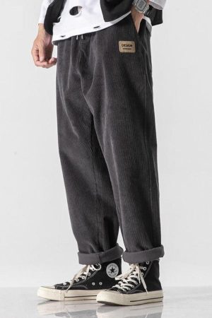 Quick Outfits, Modest Fashion Outfits Ideas Soft Boy Corduroy Jogger Pants