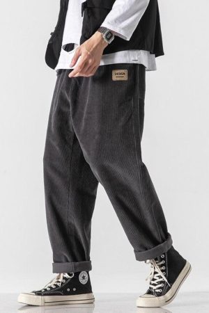 Quick Outfits, Modest Fashion Outfits Ideas Soft Boy Corduroy Jogger Pants