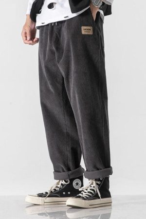 Quick Outfits, Modest Fashion Outfits Ideas Soft Boy Corduroy Jogger Pants