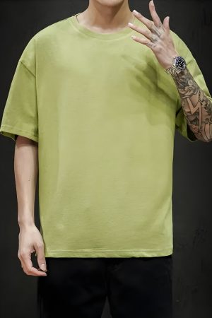 Quick Outfits, Modest Fashion Outfits Ideas Soft Boy Crew Neck Basic Tee