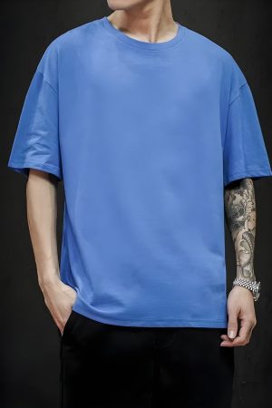 Quick Outfits, Modest Fashion Outfits Ideas Soft Boy Crew Neck Basic Tee