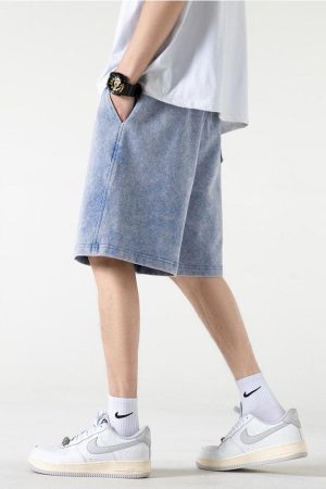 Quick Outfits, Modest Fashion Outfits Ideas Soft Boy Drawstring Waist Sweatshort