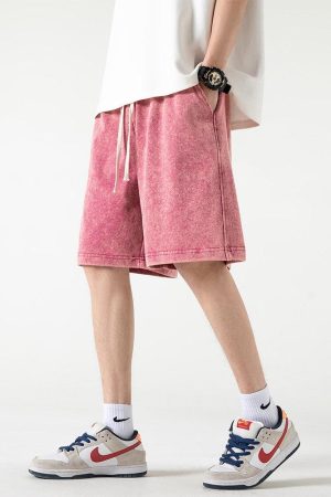 Quick Outfits, Modest Fashion Outfits Ideas Soft Boy Drawstring Waist Sweatshort