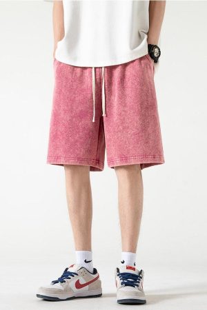 Quick Outfits, Modest Fashion Outfits Ideas Soft Boy Drawstring Waist Sweatshort