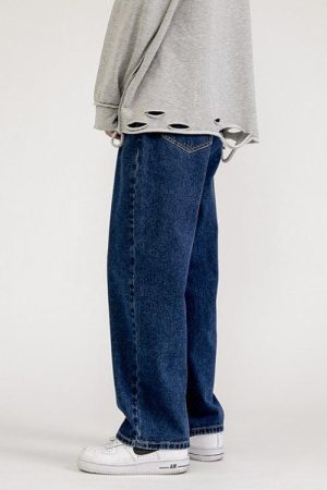 Quick Outfits, Modest Fashion Outfits Ideas Soft Boy Washed Baggy Jeans