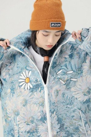 Quick Outfits, Modest Fashion Outfits Ideas Soft Girl Daisy Jacket