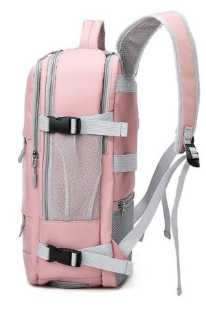 Quick Outfits, Modest Fashion Outfits Ideas Soft Girl Hidden Pockets Travel Backpack