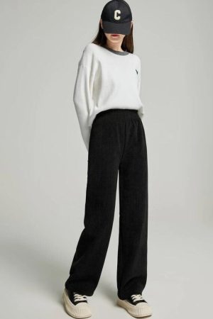Quick Outfits, Modest Fashion Outfits Ideas Soft Girl Knitted Sweatpants