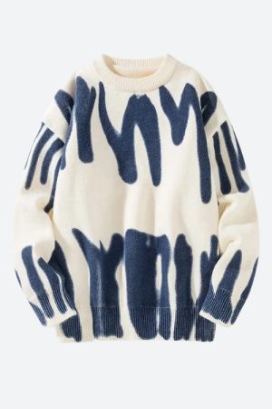 Quick Outfits, Modest Fashion Outfits Ideas Spray Paint Soft Touch Knitted Sweater