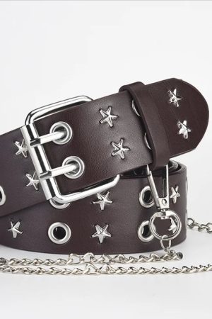 Quick Outfits, Modest Fashion Outfits Ideas Star Studded Belt with Chain