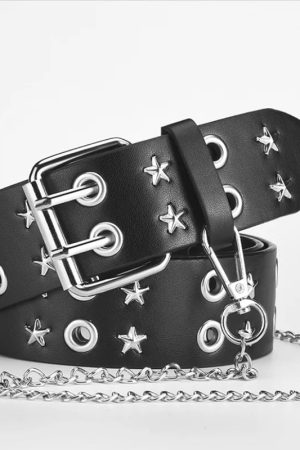 Quick Outfits, Modest Fashion Outfits Ideas Star Studded Belt with Chain