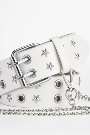 Quick Outfits, Modest Fashion Outfits Ideas Star Studded Belt with Chain