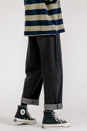 Quick Outfits, Modest Fashion Outfits Ideas Straight Leg Mid Rise Baggy Jeans