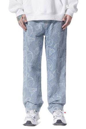 Quick Outfits, Modest Fashion Outfits Ideas Straight Leg Printed Jeans