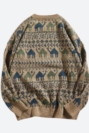 Quick Outfits, Modest Fashion Outfits Ideas Vintage Camel Knitted Sweater