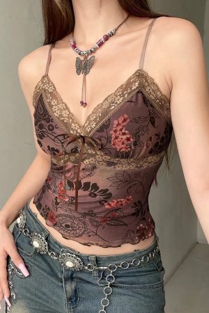 Quick Outfits, Modest Fashion Outfits Ideas Vintage Floral Lace Trim Top