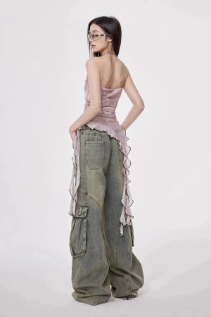 Quick Outfits, Modest Fashion Outfits Ideas Y2K Cargo Jeans