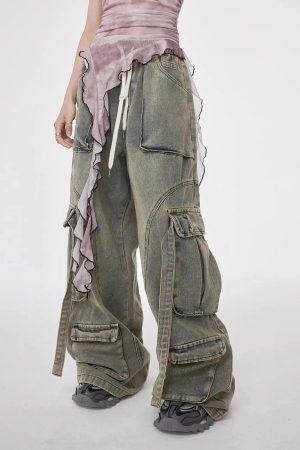 Quick Outfits, Modest Fashion Outfits Ideas Y2K Cargo Jeans