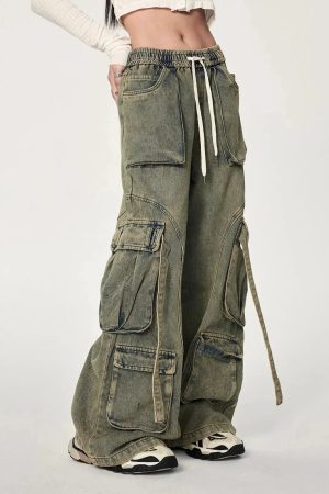 Quick Outfits, Modest Fashion Outfits Ideas Y2K Cargo Jeans