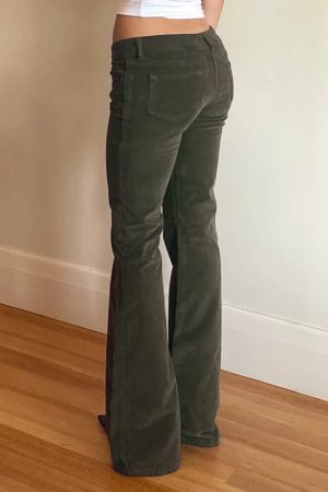 Quick Outfits, Modest Fashion Outfits Ideas Y2K Corduroy Pants