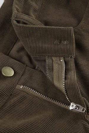 Quick Outfits, Modest Fashion Outfits Ideas Y2K Corduroy Pants