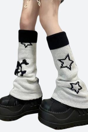 Quick Outfits, Modest Fashion Outfits Ideas Y2K Grunge Reversible Leg Warmers