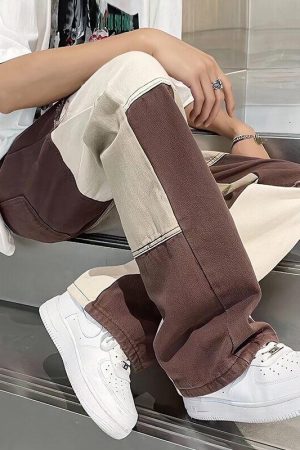Quick Outfits, Modest Fashion Outfits Ideas Y2K Patchwork Pants