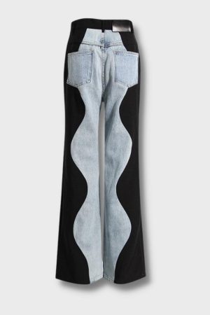 Quick Outfits, Modest Fashion Outfits Ideas Y2K Wave Panel Jeans