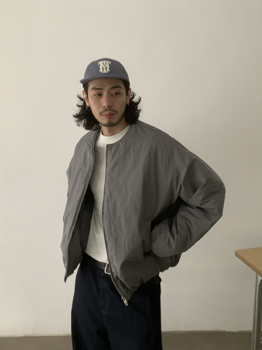 Vintage Oversized Cotton Jacket for Men & Women - Quilted Zip-Up Coat in Japanese Style for Trendy Winter Fashion