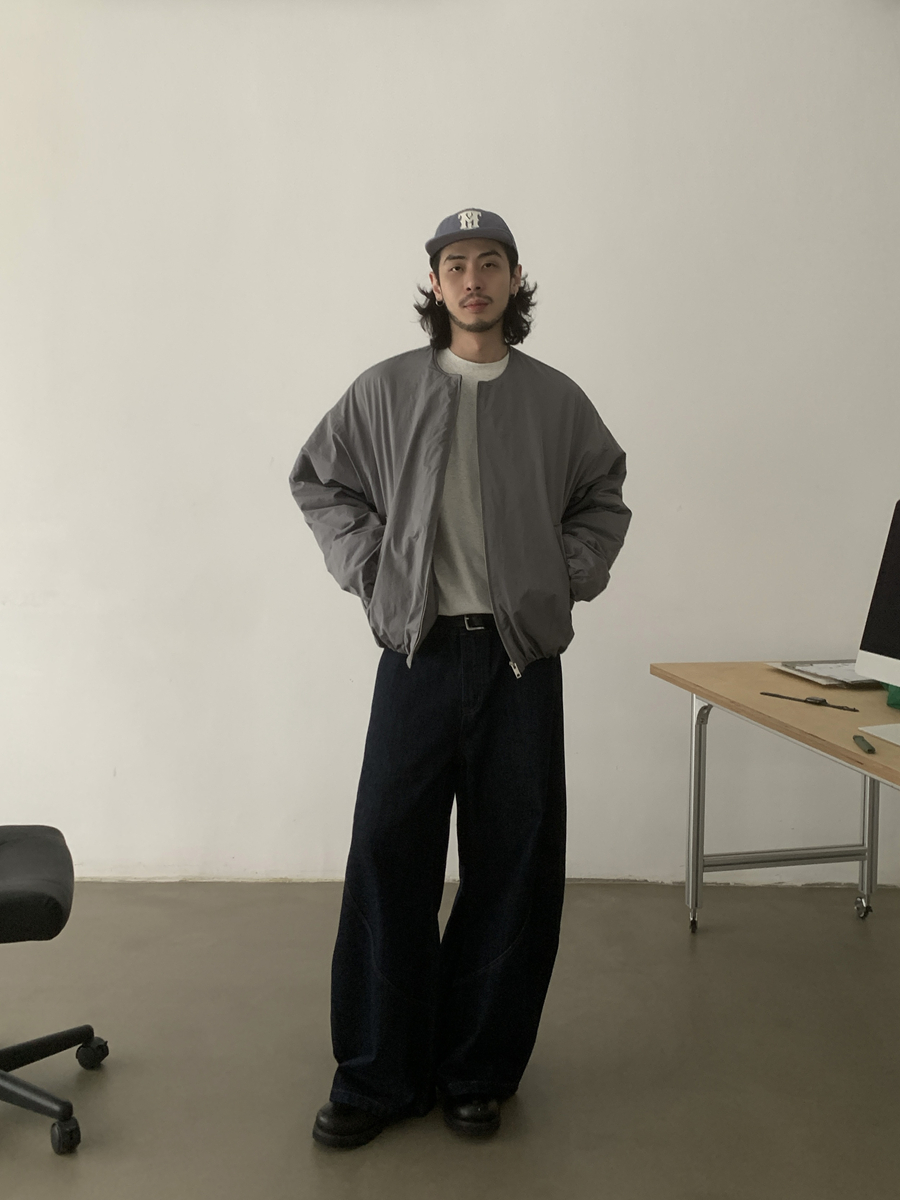 Vintage Oversized Cotton Jacket for Men & Women - Quilted Zip-Up Coat in Japanese Style for Trendy Winter Fashion