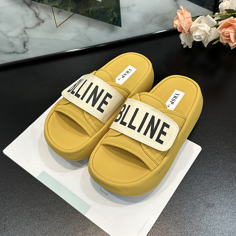 Womenâ€™s Height Increasing Slide Sandals - 2025 Summer Thick-Soled Canvas Casual Slippers for Comfort and Style