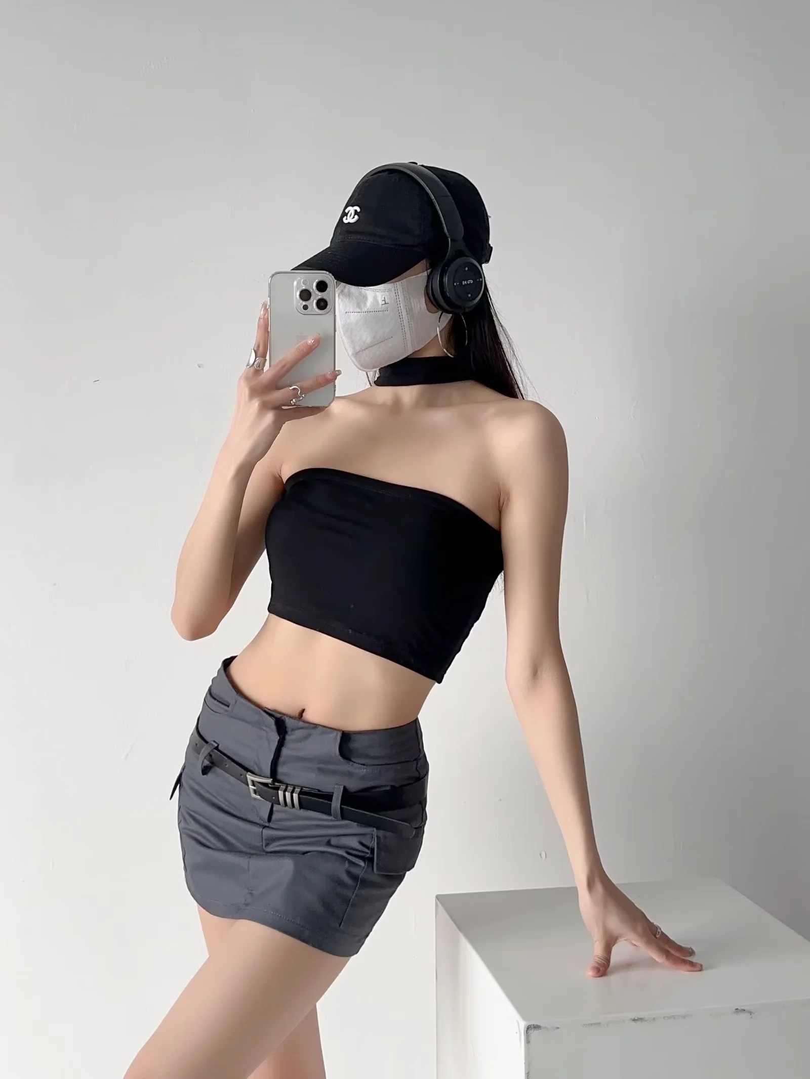 Y2K Summer Halter Neck Tank Top, Fitted Strapless Spicy Girl Outerwear, Trendy Pure Desire Design