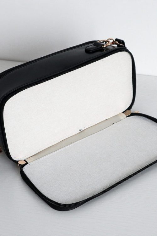 18cm BJD Doll Ita Crossbody Bag with Clear Window for Plushies and Pins