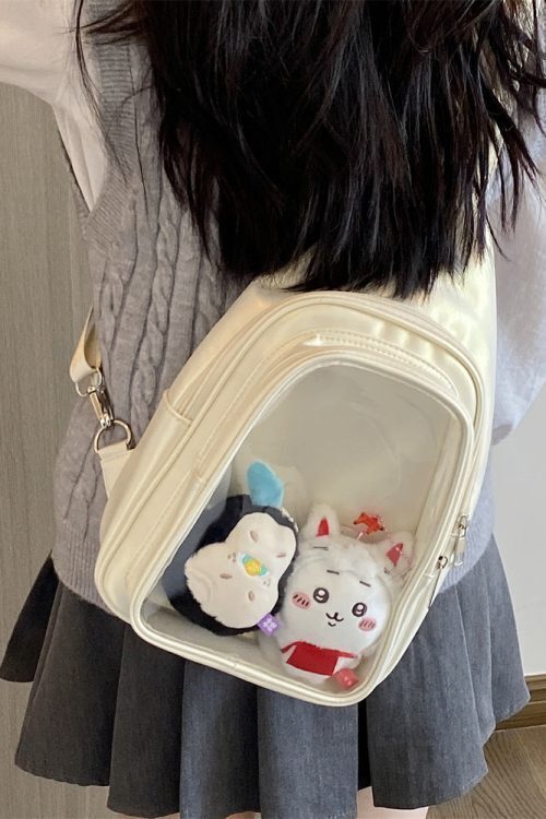 20cm Doll Ita Bag with Clear Window for Plushies and Pins