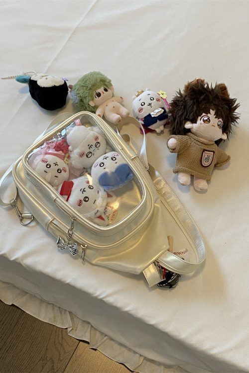 20cm Doll Ita Bag with Clear Window for Plushies and Pins