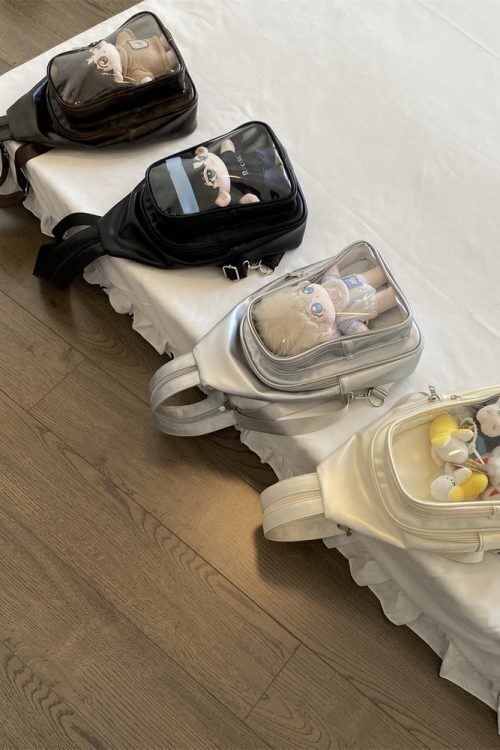 20cm Doll Ita Bag with Clear Window for Plushies and Pins