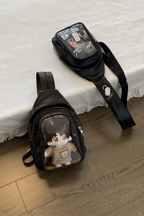 20cm Doll Ita Bag with Clear Window for Plushies and Pins