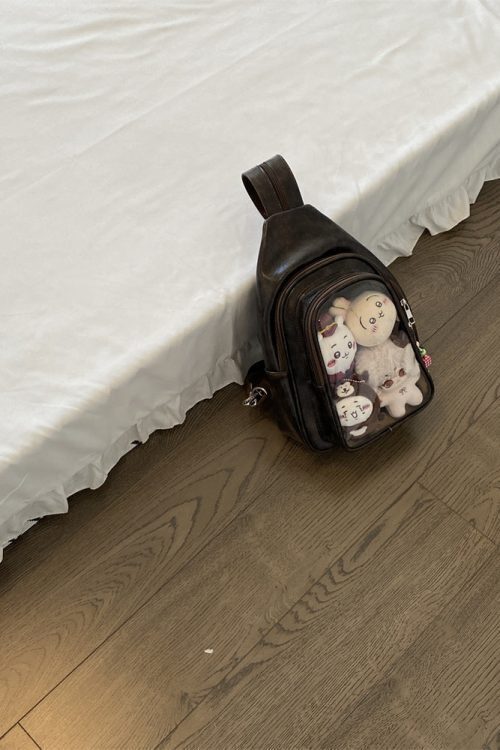 20cm Doll Ita Bag with Clear Window for Plushies and Pins