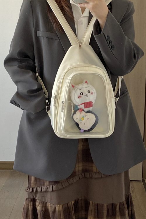 20cm Doll Ita Bag with Clear Window for Plushies and Pins