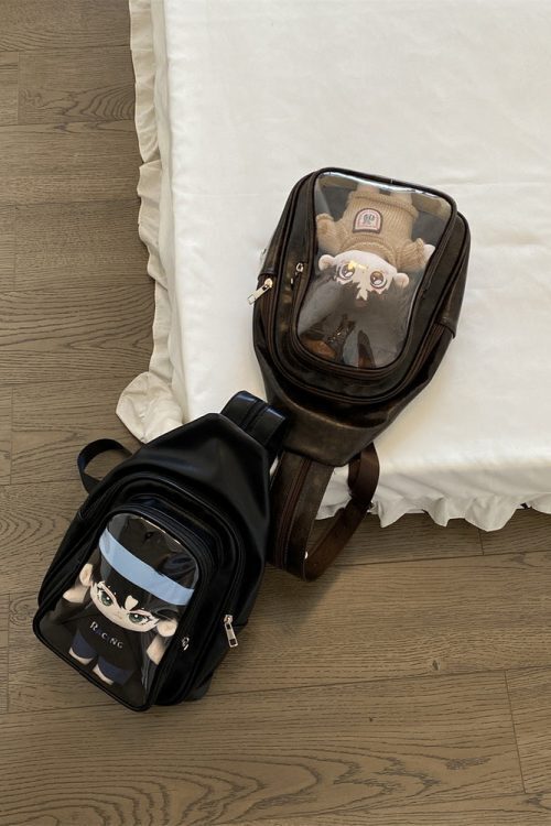 20cm Doll Ita Bag with Clear Window for Plushies and Pins