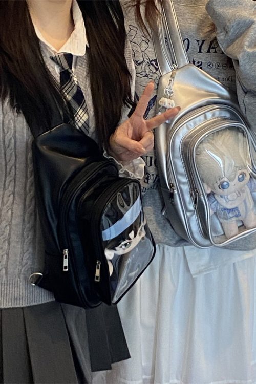 20cm Doll Ita Bag with Clear Window for Plushies and Pins