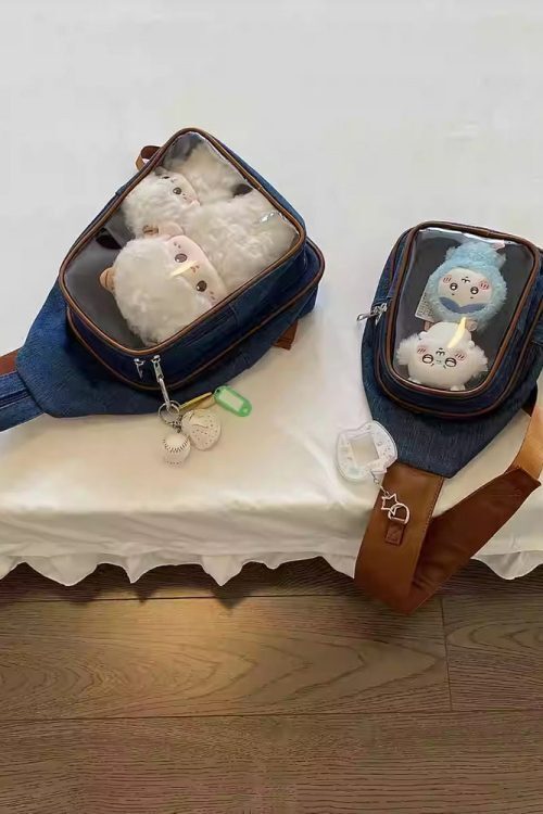 20cm Doll Ita Bag with Clear Window for Plushies and Pins