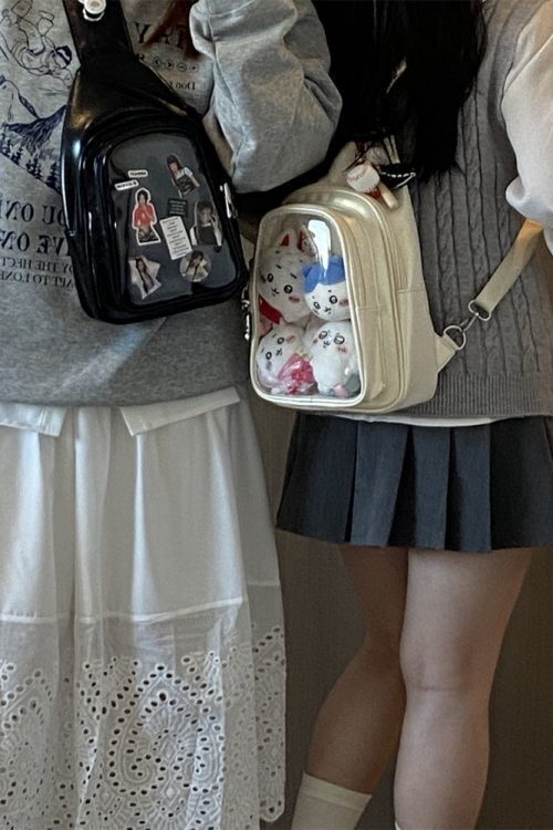 20cm Doll Ita Bag with Clear Window for Plushies and Pins