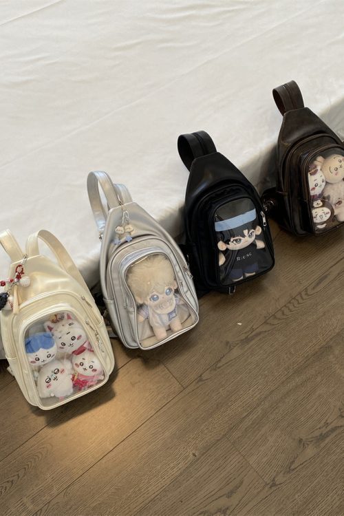 20cm Doll Ita Bag with Clear Window for Plushies and Pins