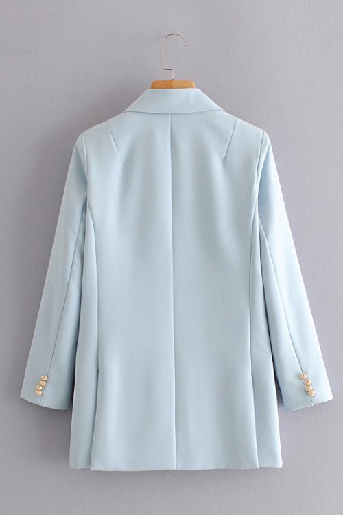 Frost Blue Double-Breasted Blazer (5)