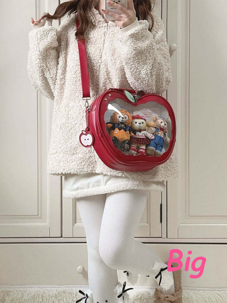 Apple Ita Bag with Included Insert for Pin Display Apple Ita Bag with Included Insert for Pin Display