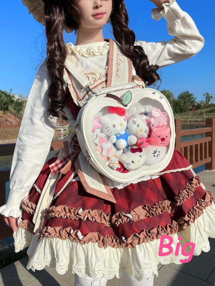 Apple Ita Bag with Included Insert for Pin Display Apple Ita Bag with Included Insert for Pin Display