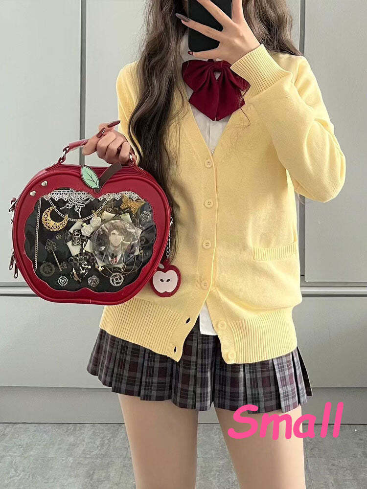 Apple Ita Bag with Included Insert for Pin Display Apple Ita Bag with Included Insert for Pin Display